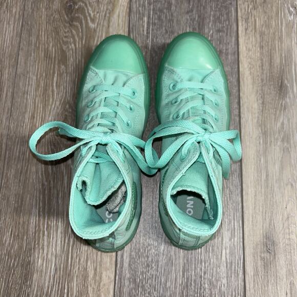 Converse All Star Chuck Taylor Hi Top US Size M5/W7 Peppermint Green Shoes - Picture 8 of 11